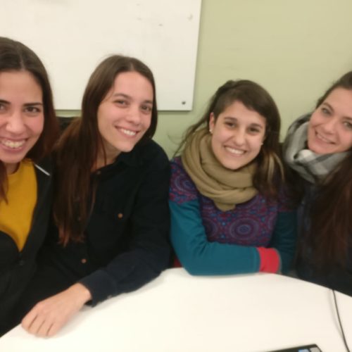 Foto de las cuatro alumnas participantes del proyecto